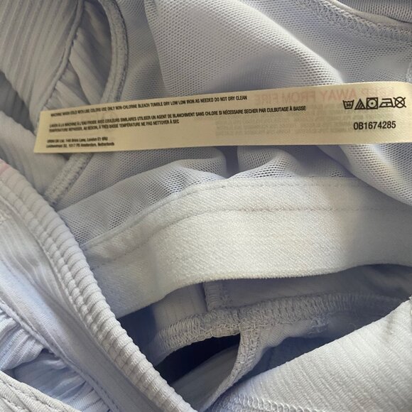 NEW Free People FP Movement Ruffle Me Up Shortsie Romper Halogen Blue XS - Picture 13 of 13